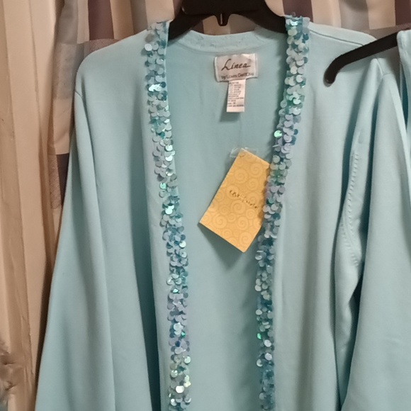 FINAL PRICE NWT Linea by Louis Dell'Olio acrylic blend 3-pc skirt suit 1X - Picture 1 of 15